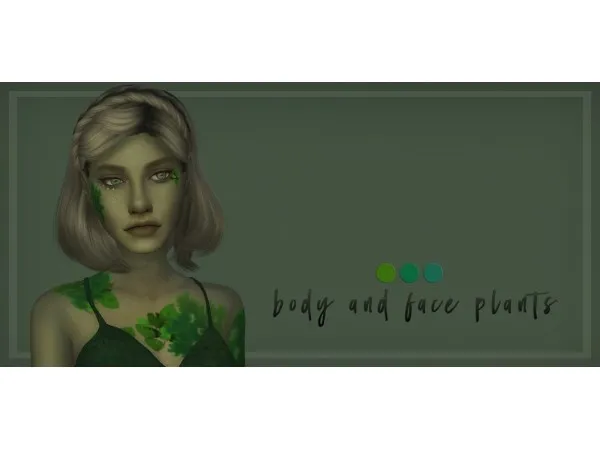 Alpha Body and Face Plants by lordreboot - The Sims 4 Custom Content