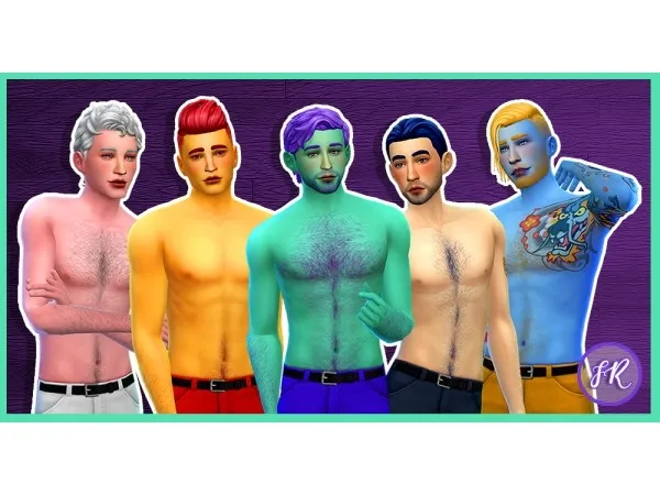 Luumia’s Body Hair V5 Recolors by frost-rainbowcy