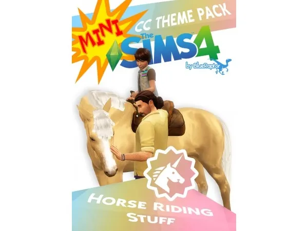 Alpha Horse Riding Stuff Theme Pack by simsfinds - The Sims 4 Custom Content