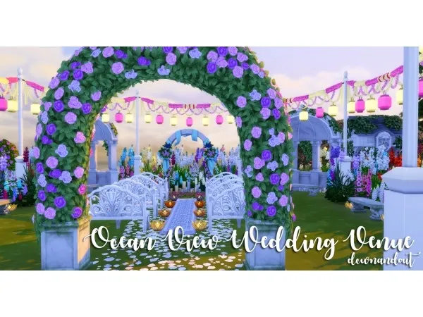 Alpha Ocean View Wedding Venue by dcwnandout - The Sims 4 Custom Content