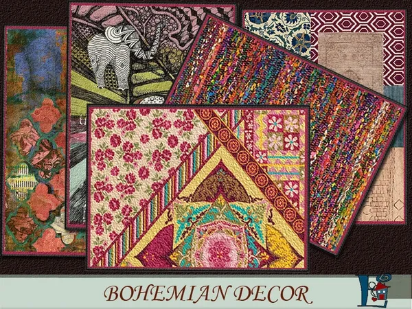 Alpha Bohemian decor - The Sims 4 Custom Content