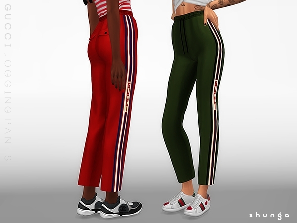 SHUNGA - GUCCI Jogging Pants - The Sims 4 Download 