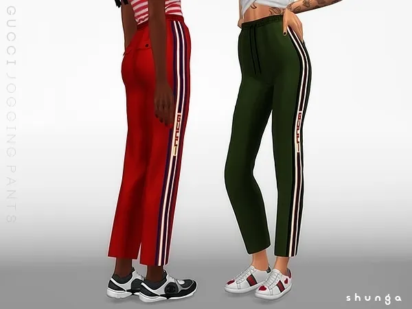 Alpha SHUNGA GUCCI Jogging Pants by shunga - The Sims 4 custom content