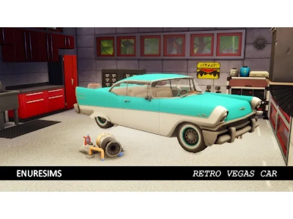 Alpha S3 RETRO VEGAS CAR style by enure - The Sims 4 Custom Content