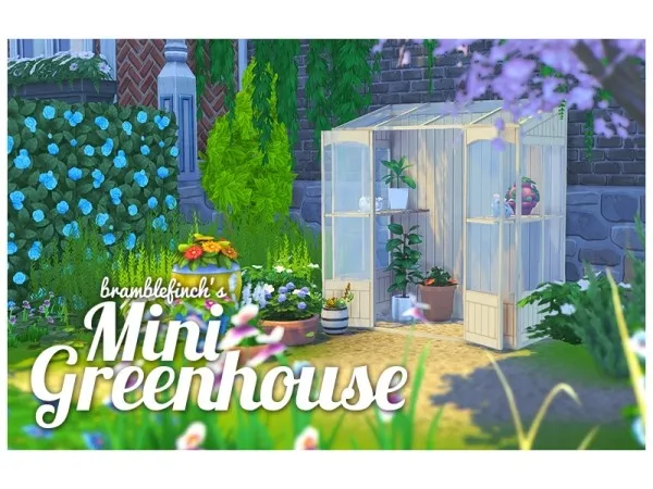 Alpha BrambleFinch Mini Greenhouse - The Sims 4 Custom Content