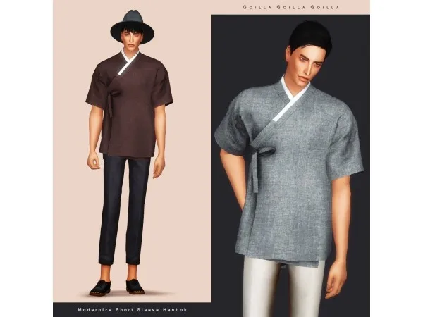 Alpha Modernize Short Sleeve Hanbok by gorillax3 - The Sims 4 Custom Content