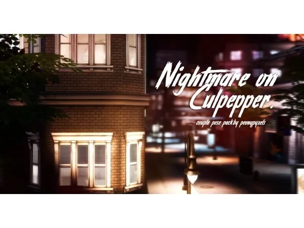 Alpha Nightmare on Culpepper by simsfinds - The Sims 4 Custom Content