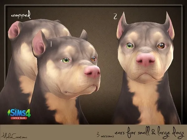 Maxis Match Dog Ears Cropped by simsfinds - The Sims 4 Custom Content