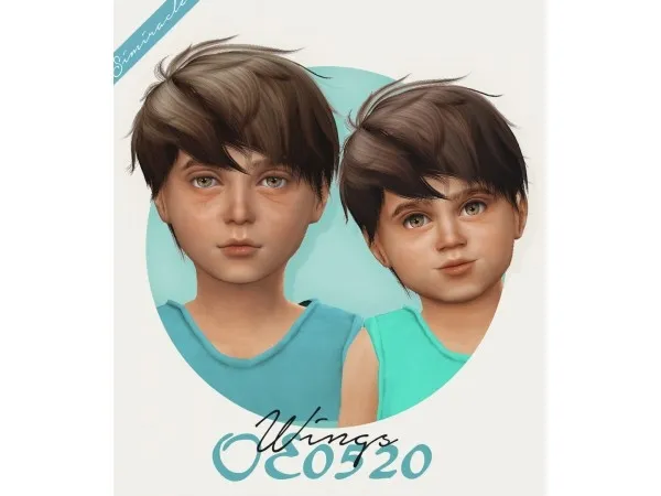 Alpha Wings OE0520 for kids toddlers by simsfinds - The Sims 4 Custom Content