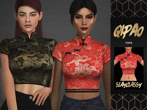 Alpha SCLASSY Loop Tops - The Sims 4 Custom Content