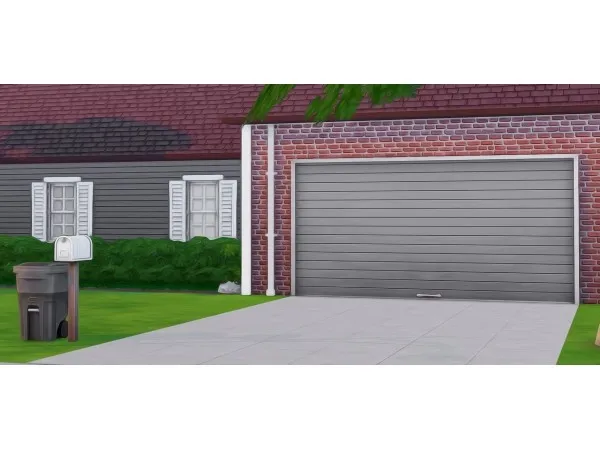 Maxis Match EXTRA WIDE CITY LIVING GARAGE DOOR by gloomsims - The Sims 4 Custom Content