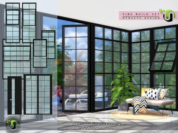 Alpha Vibe Build Set - The Sims 4 Custom Content