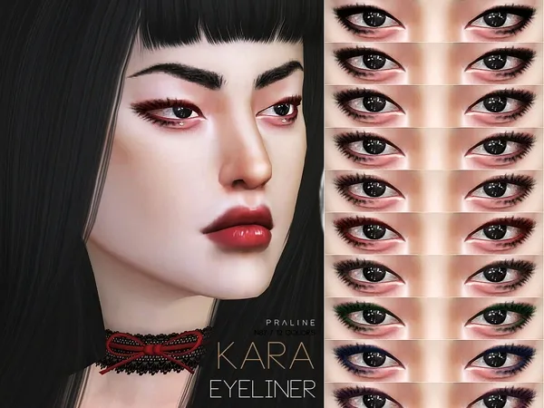 Alpha Kara Eyeliner N87 - The Sims 4 Custom Content