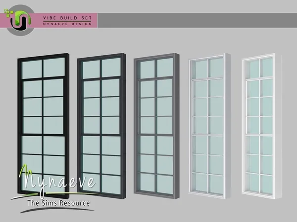 Vibe Tall Window 1 tile (closed) by thesimsresource - The Sims 4 Custom Content