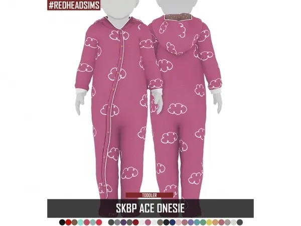 Alpha SKETCHOBOOKPIXELS ACE ONESIE - The Sims 4 Custom Content