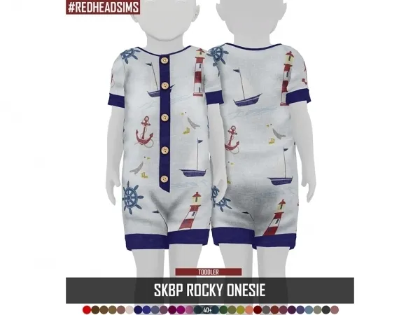 Alpha SKETCHBOOKPIXELS ROCKY ONESIE - The Sims 4 Custom Content