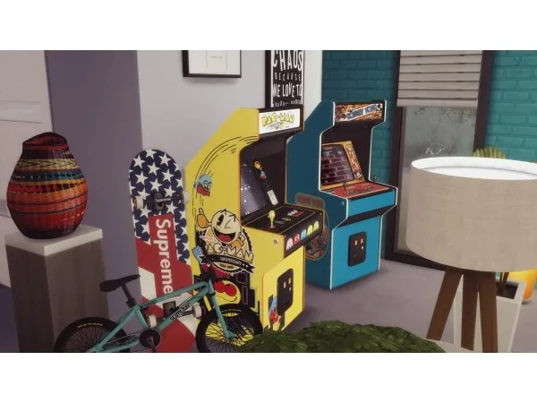Alpha Two arcade cabinets (decorative) For one player and Two players by Pumpk1in - The Sims 4 Custom Content