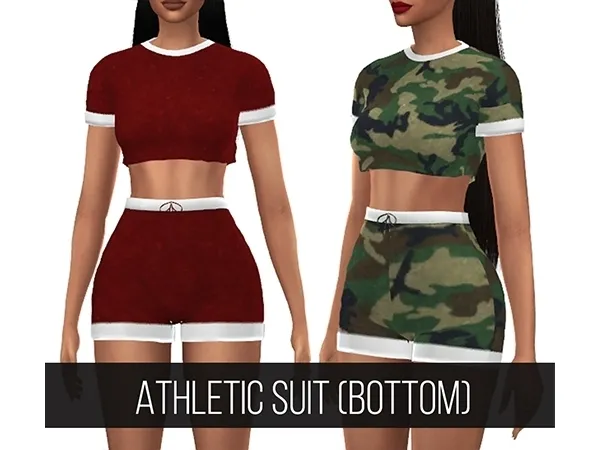 Maxis Match ATHLETIC SUIT (BOTTOM) - The Sims 4 Custom Content