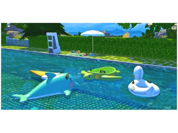 Alpha Josie Deco Pool Floats by josiesimblr - The Sims 4 Custom Content