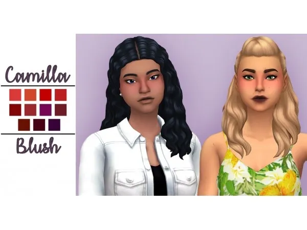 Maxis Match Camilla Blush Ellie Eyeliner by onceabluemoonsim - The Sims 4 Custom Content