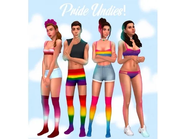 Maxis Match Pride 2018 set tattoo by butterfly - The Sims 4 Custom Content