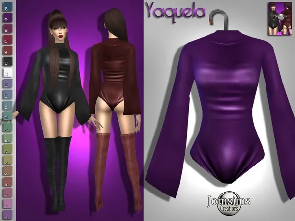 Alpha yaquela bodysuit - The Sims 4 Custom Content