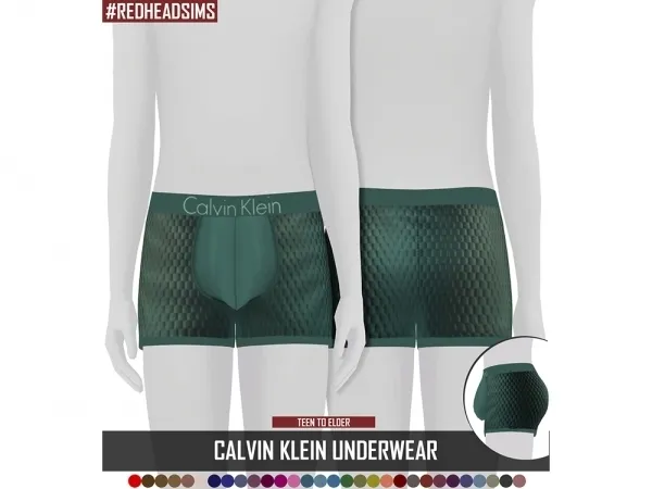 Alpha CALVIN KLEIN UNDERWEAR V1 - The Sims 4 Custom Content