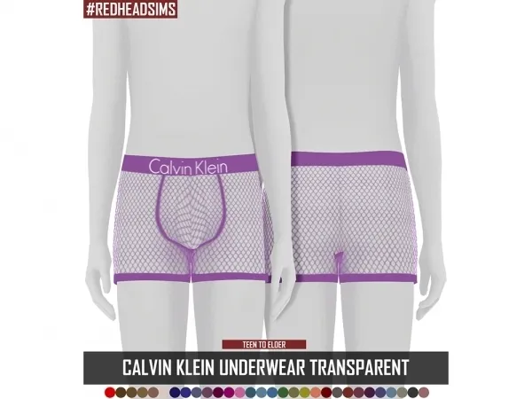 Alpha CALVIN KLEIN UNDERWEAR V1 TRANSPARENT - The Sims 4 Custom Content