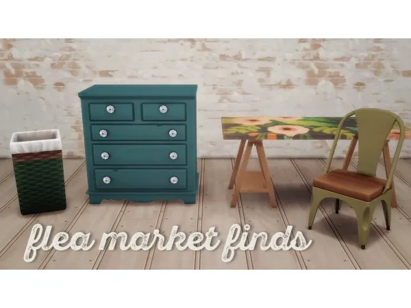Maxis Match Flea Market Finds by hamburgercakes - The Sims 4 Custom Content