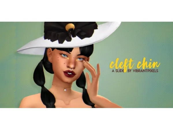 Maxis Match Cleft chin slider by simsfinds - The Sims 4 Custom Content