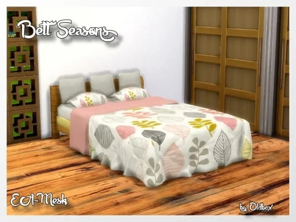 Maxis Match Bed Seasons Recolor EA Mesh by oldbox1310 - The Sims 4 Custom Content