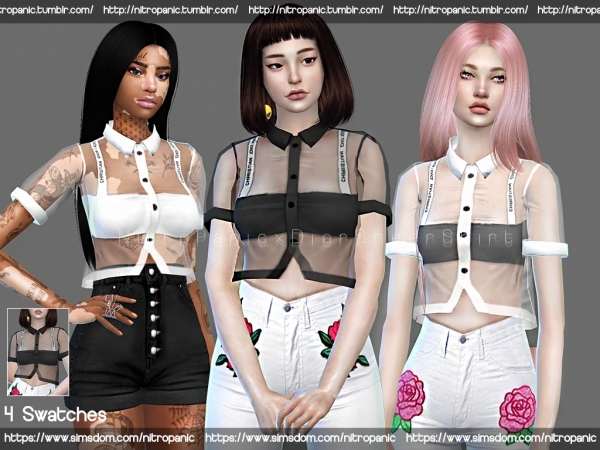 Dior Set Top & Leggings  Tops for leggings, Sims 4 clothing, Tops