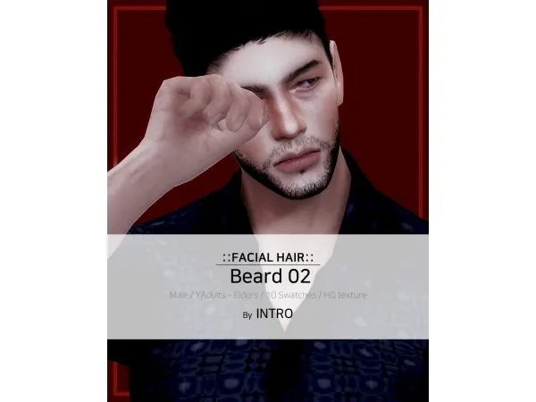 Alpha [INTRO] Beard 02 - The Sims 4 Custom Content