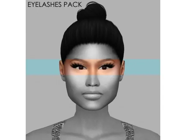 Alpha EYELASHES Pack by quen2n - The Sims 4 Custom Content