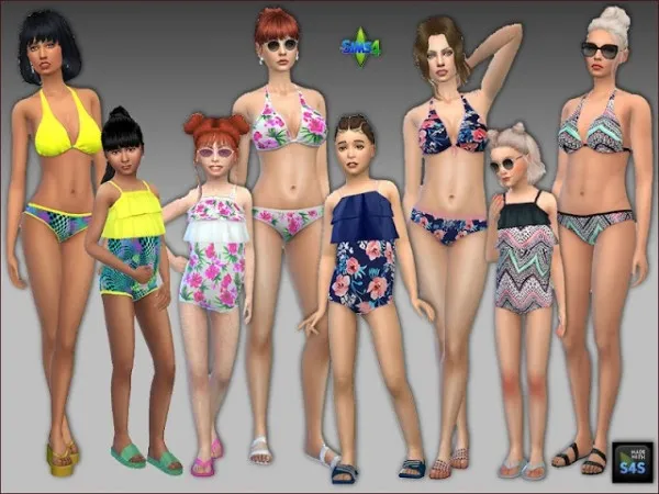 ADULT BIKINIS AND CHILDREN'S SWIMSUITS by mabras-arte-della-vita