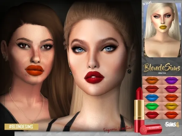 Alpha Sayumi Lipstick - The Sims 4 Custom Content