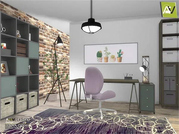 Alpha Jenna Office - The Sims 4 Custom Content