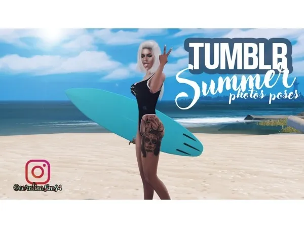 Alpha TUMBLR PHOTO S 2 SUMMER by carolinasims - The Sims 4 Custom Content