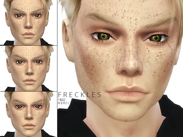 Alpha Freckles 1802 - The Sims 4 Custom Content