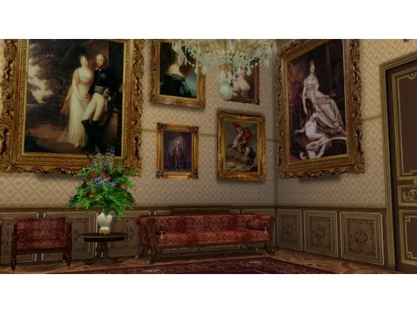 Alpha REGENCY LIVING SET FOR regal sim by the - The Sims 4 Custom Content