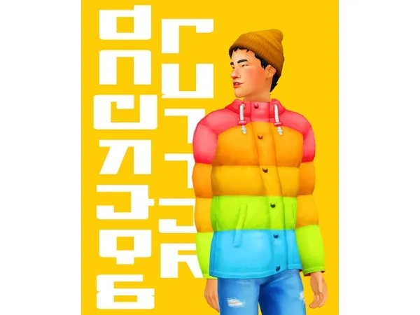 Maxis Match Puffer jacket recolour baby by simsy - The Sims 4 Custom Content