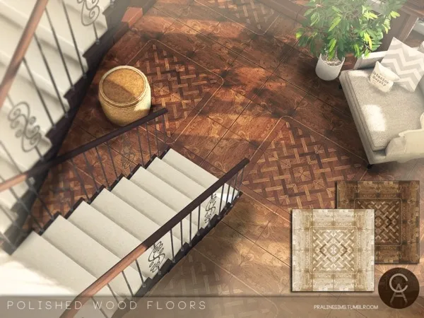Alpha Polished Wood Floors - The Sims 4 Custom Content