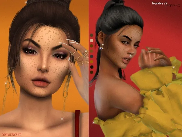 Alpha f r e c k l e s v 2 - The Sims 4 Custom Content