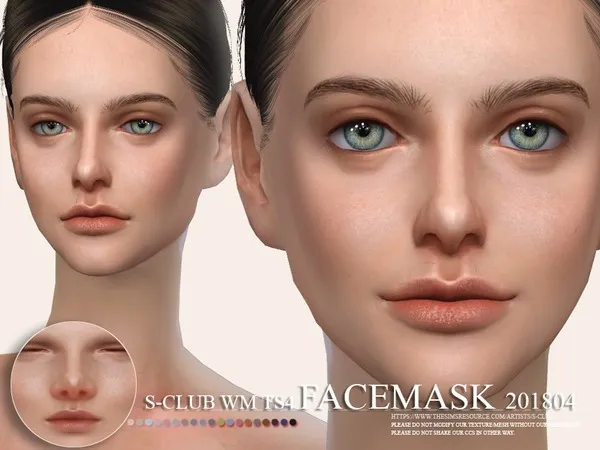 Alpha S Club WM Facemask 201804 - The Sims 4 Custom Content