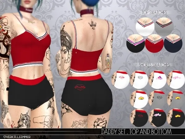 Alpha Daddy Shorts - The Sims 4 Custom Content