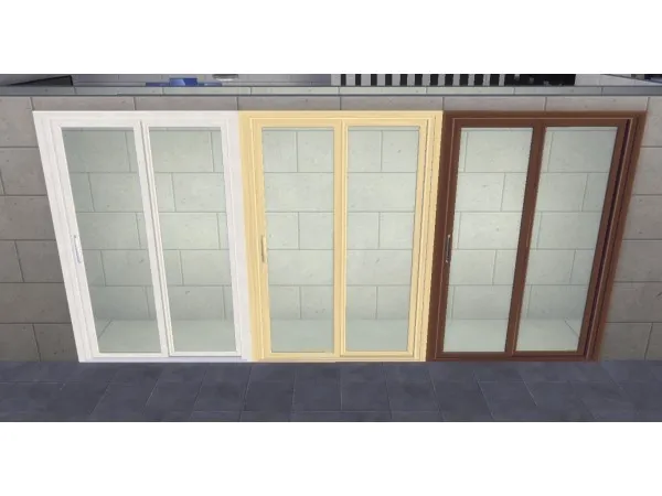 Alpha AshenSeaced Sliding Door Recolored by AshenSeaced - The Sims 4 Custom Content