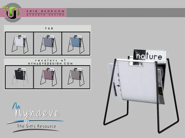 Alpha Erin Magazine Rack - The Sims 4 Custom Content