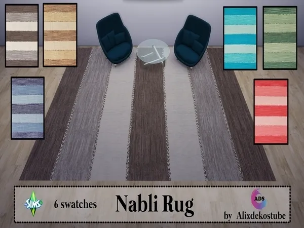 Alpha Nabli Rug - The Sims 4 Custom Content
