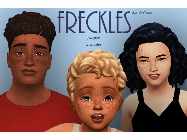 Maxis Match Freckles by ordinaryextraordinarypeople - The Sims 4 Custom Content