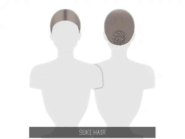 Alpha SUKI HAIR - The Sims 4 Custom Content